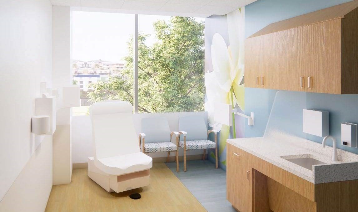 Patient rooms will provide privacy as well as more window views.